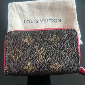 Louis Vuitton Monogram Zippy multicartes coral